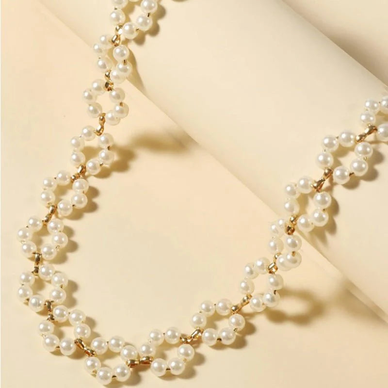 Pearl Flowers Necklace