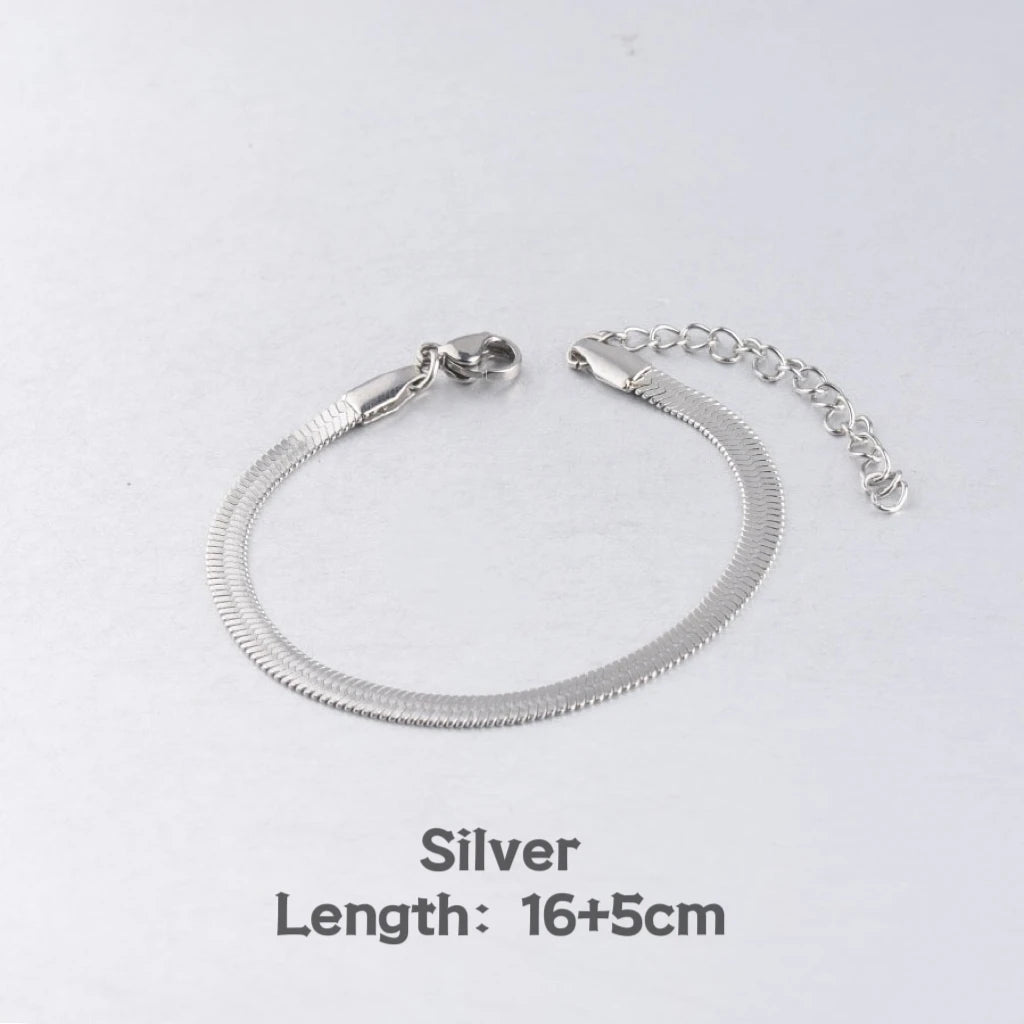 Stainless Steel Classic Snake Gold Color bracelet