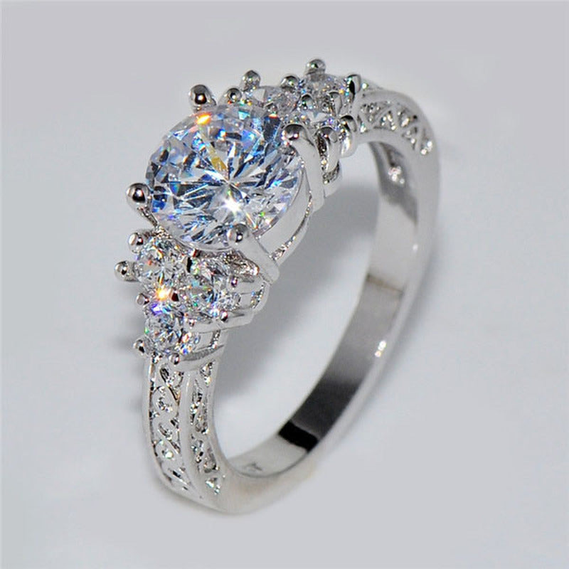 Silver Color Engagement Rings