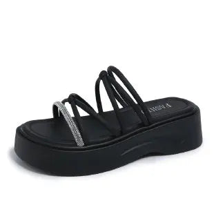 2025 Casual Home Women's Flip-flops, Fashionable And Trendy, Versatile Flat Shoes, Comfortable Summer Sho