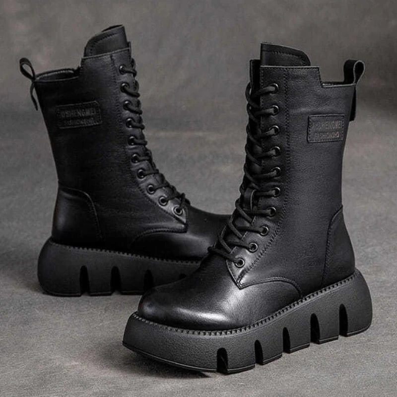 Winter Leather Women Boots