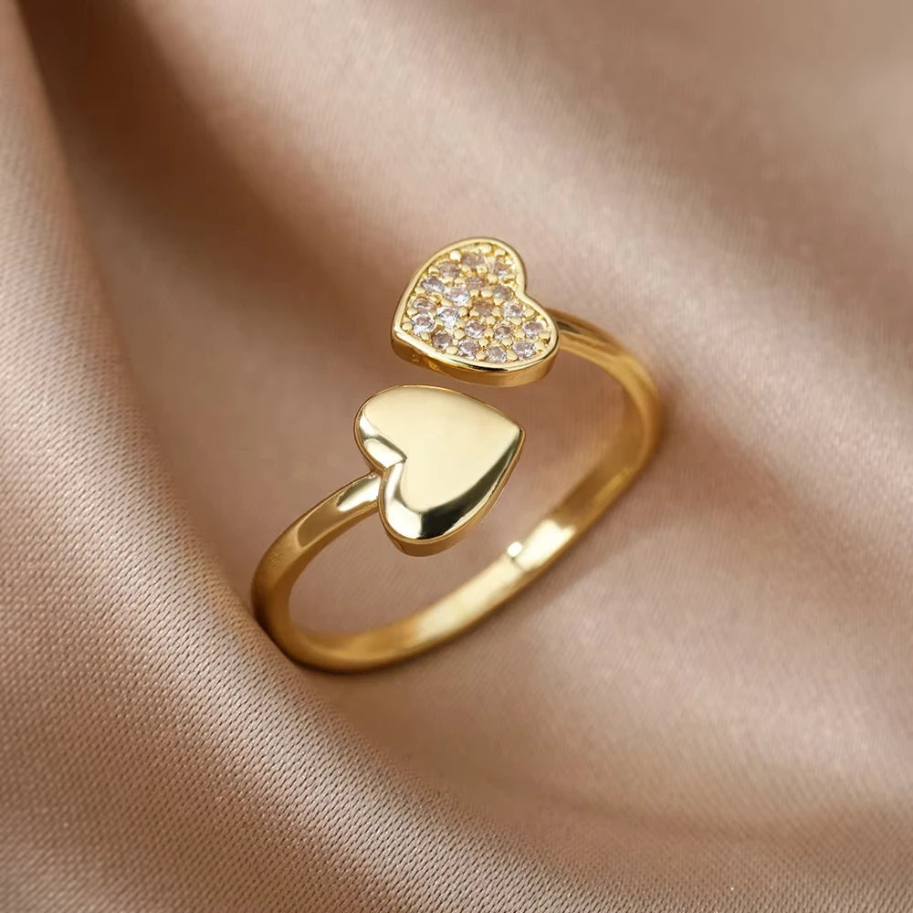 Luxury Zircon Geometric Rings