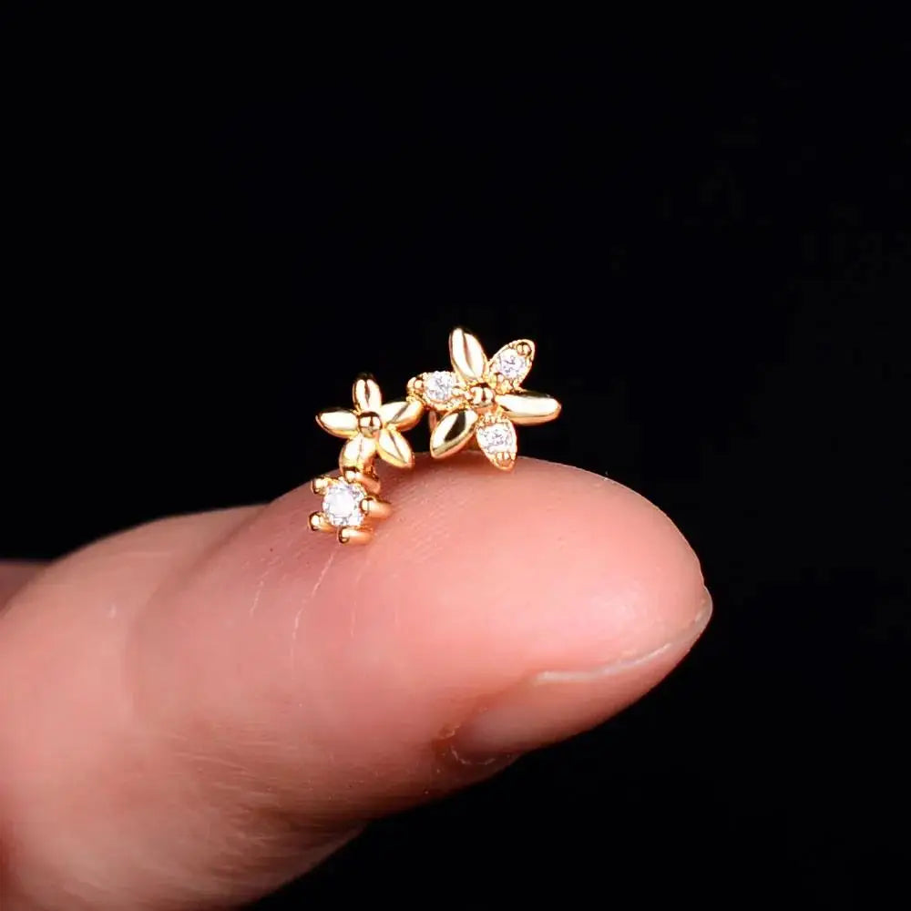 Mini Crystal Stainless Steel studs