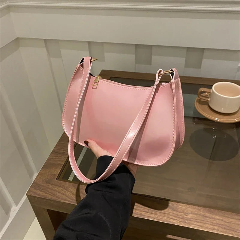 Vintage PU Leather Crossbody  bag
