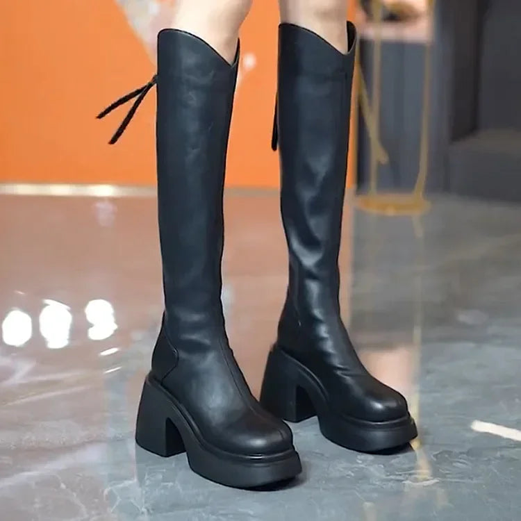Knee High Soft Leather boots