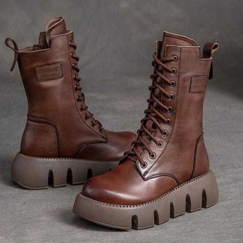 Winter Leather Women Boots