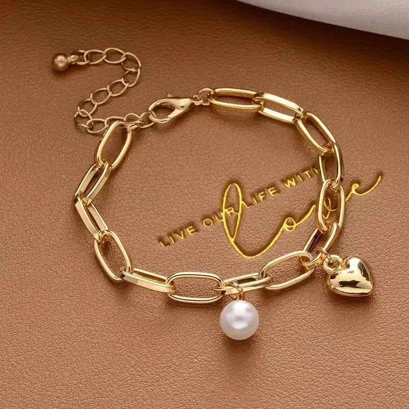 Gold stainless steel bracelet