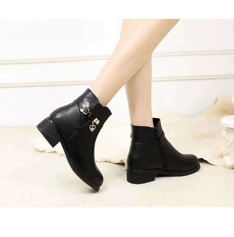 Winter Warm Leather Boots