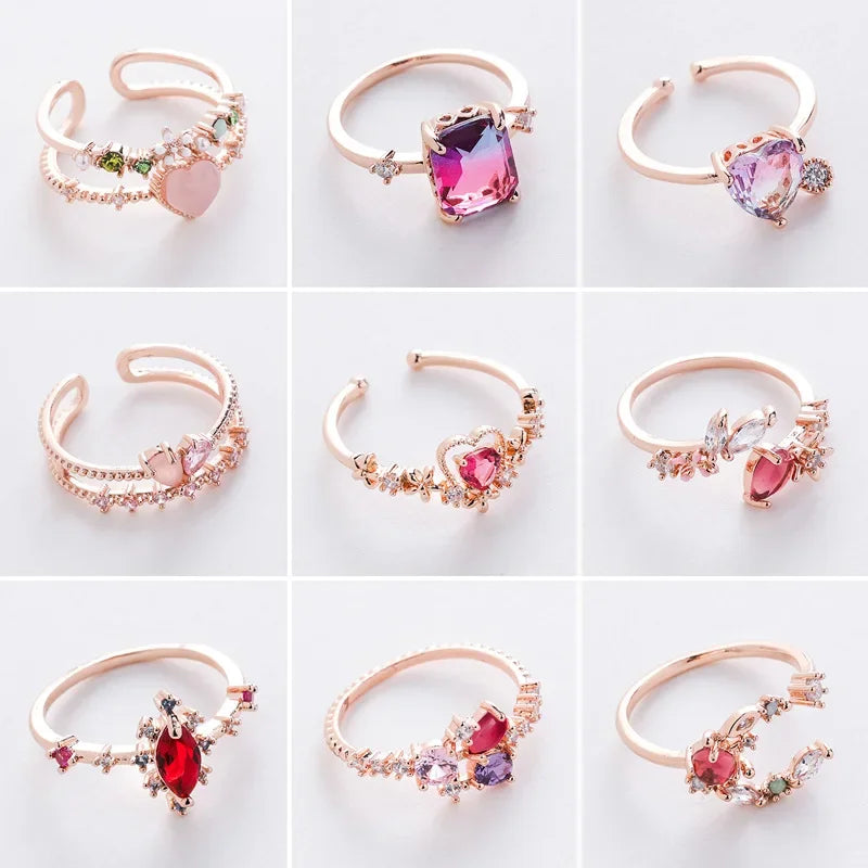 Korean Crystal Rings