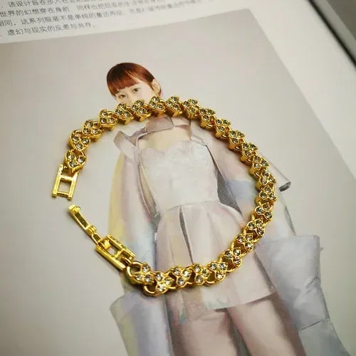 Gold stainless steel bracelet