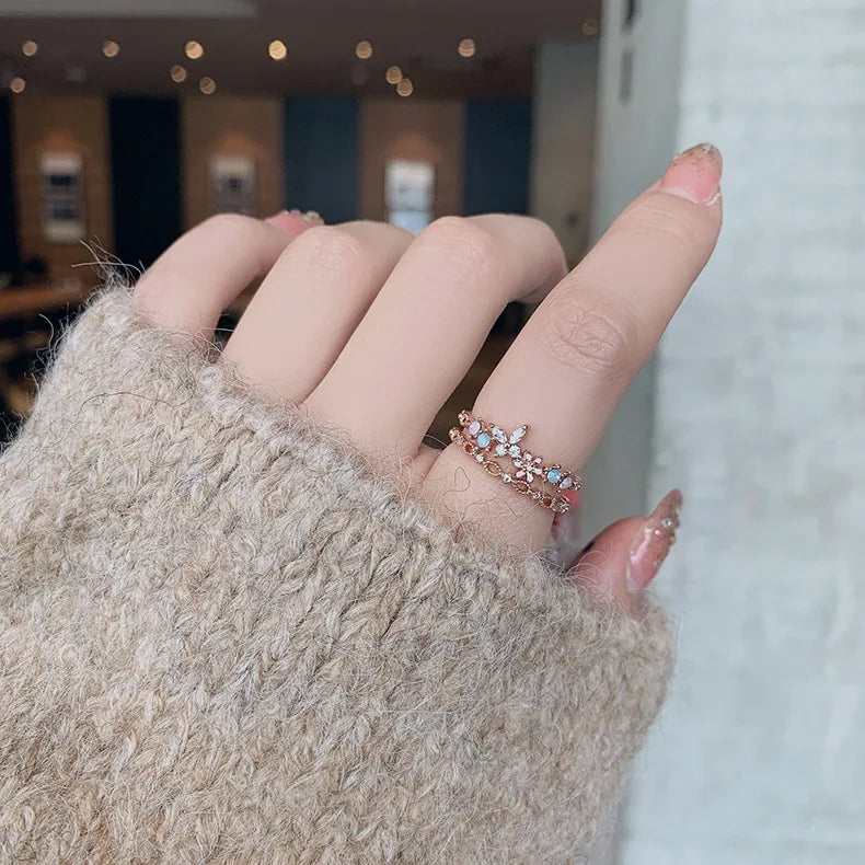 Korean Crystal Rings