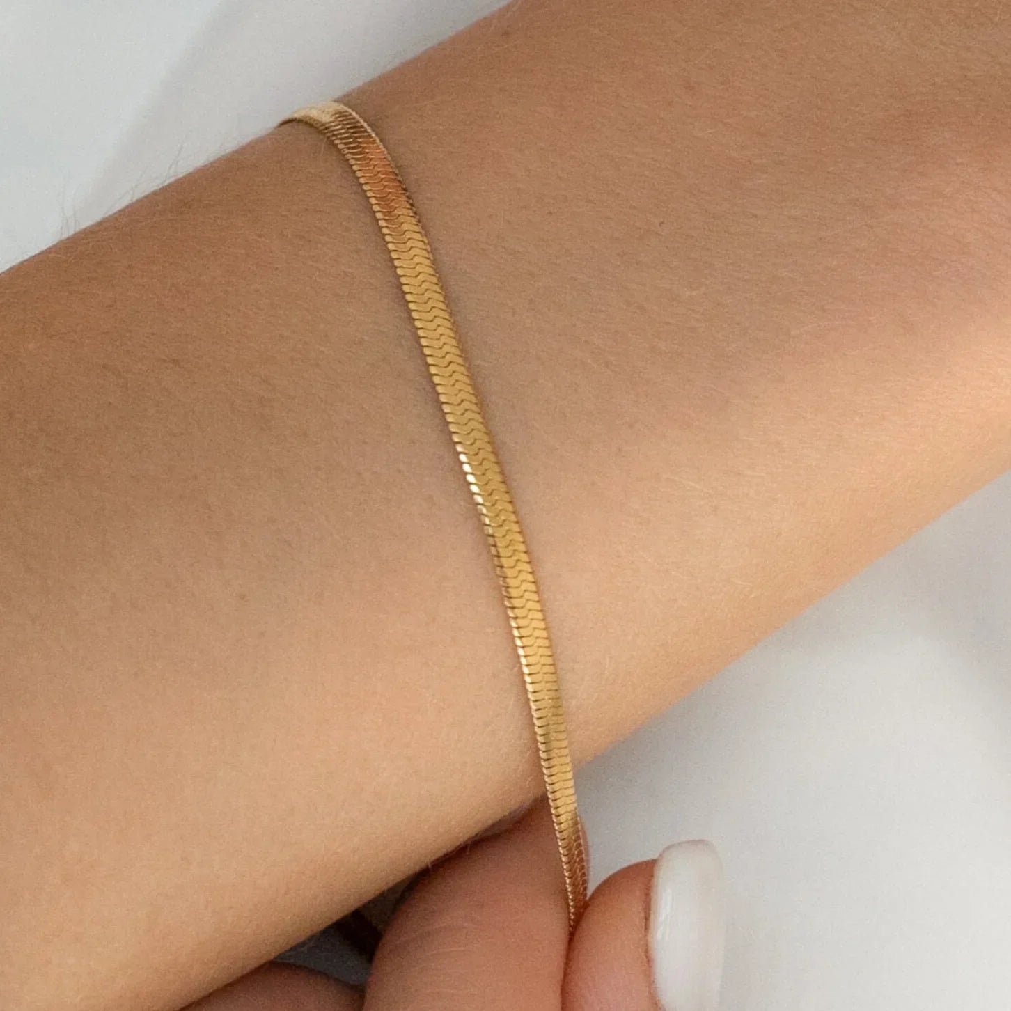Stainless Steel Classic Snake Gold Color bracelet
