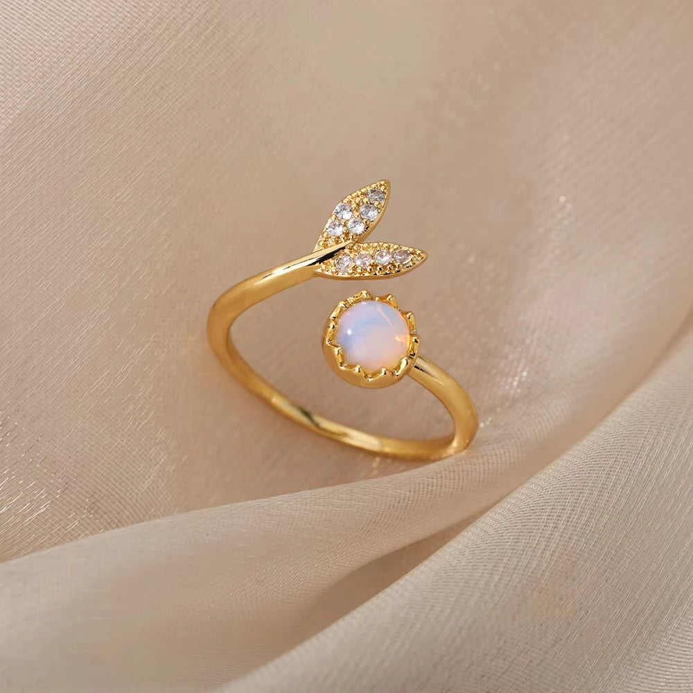 Luxury Zircon Geometric Rings