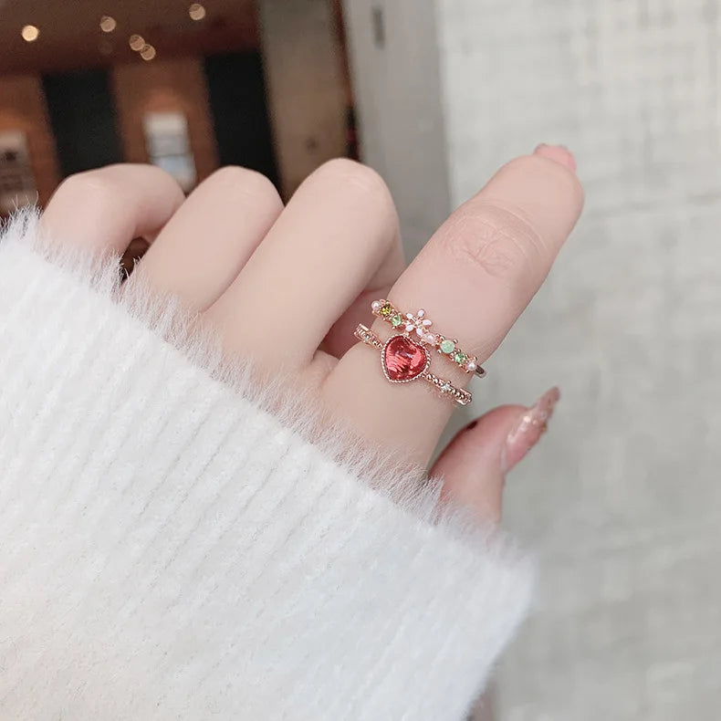Korean Crystal Rings