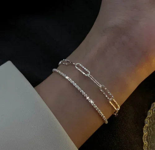 Gold stainless steel bracelet