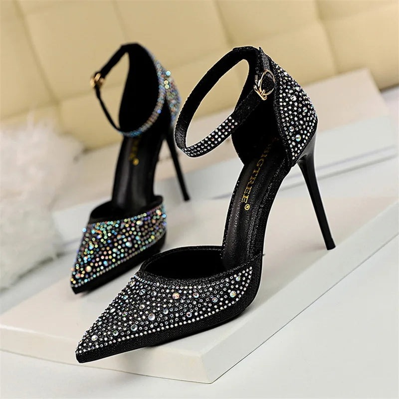 High Heels Crystal Glitter Rhinestone Sandals