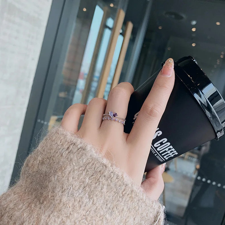 Korean Crystal Rings