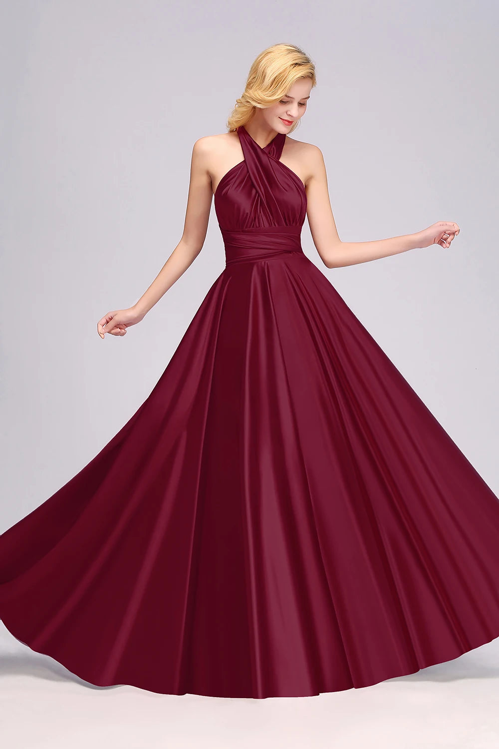 Lace-Up Backless Long Dress