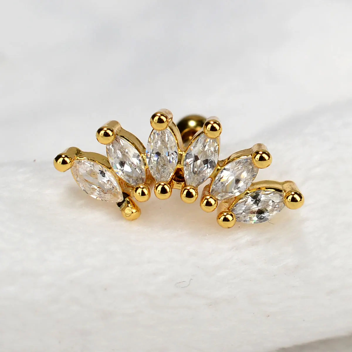 Mini Crystal Stainless Steel studs