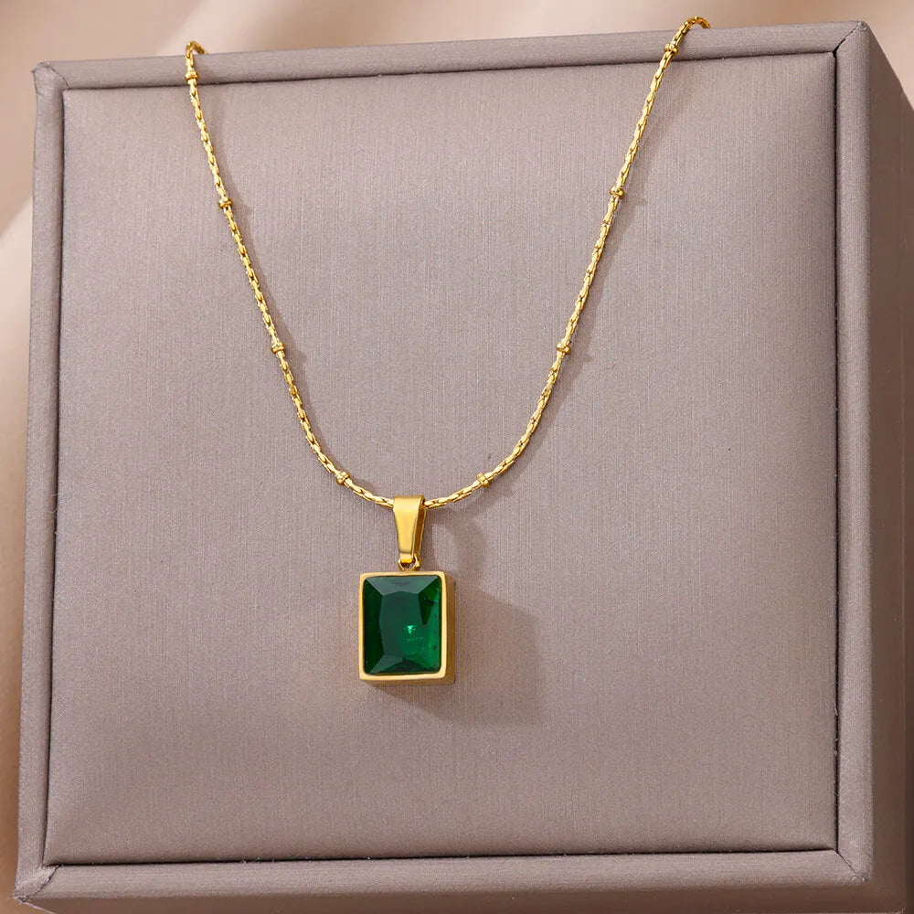 Stainless Steel Multilayer Heart Necklace
