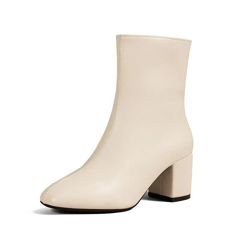 White Ankle Boots for Women