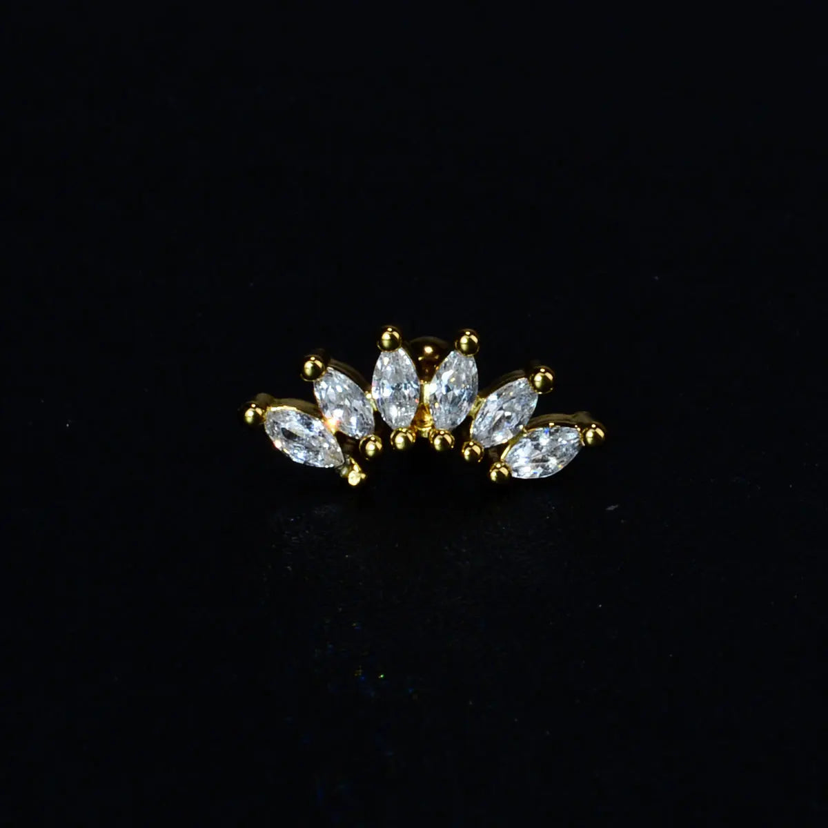 Mini Crystal Stainless Steel studs