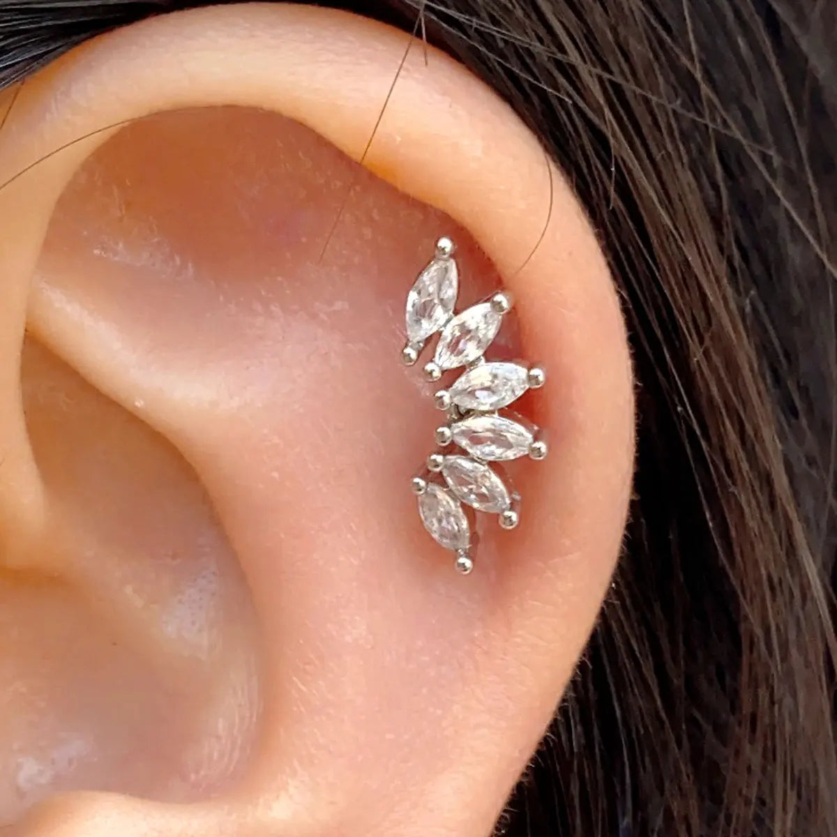 Mini Crystal Stainless Steel studs