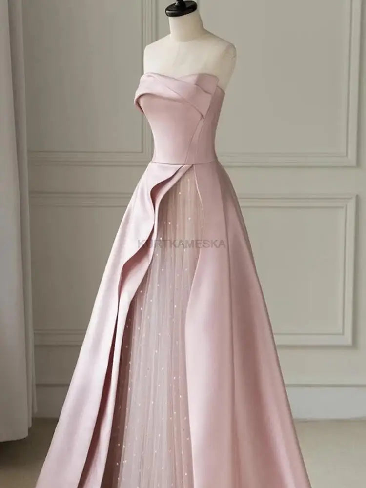 Luxury Elegant Strapless Long dress