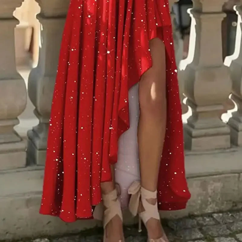 Elegant Red Cocktail  dress