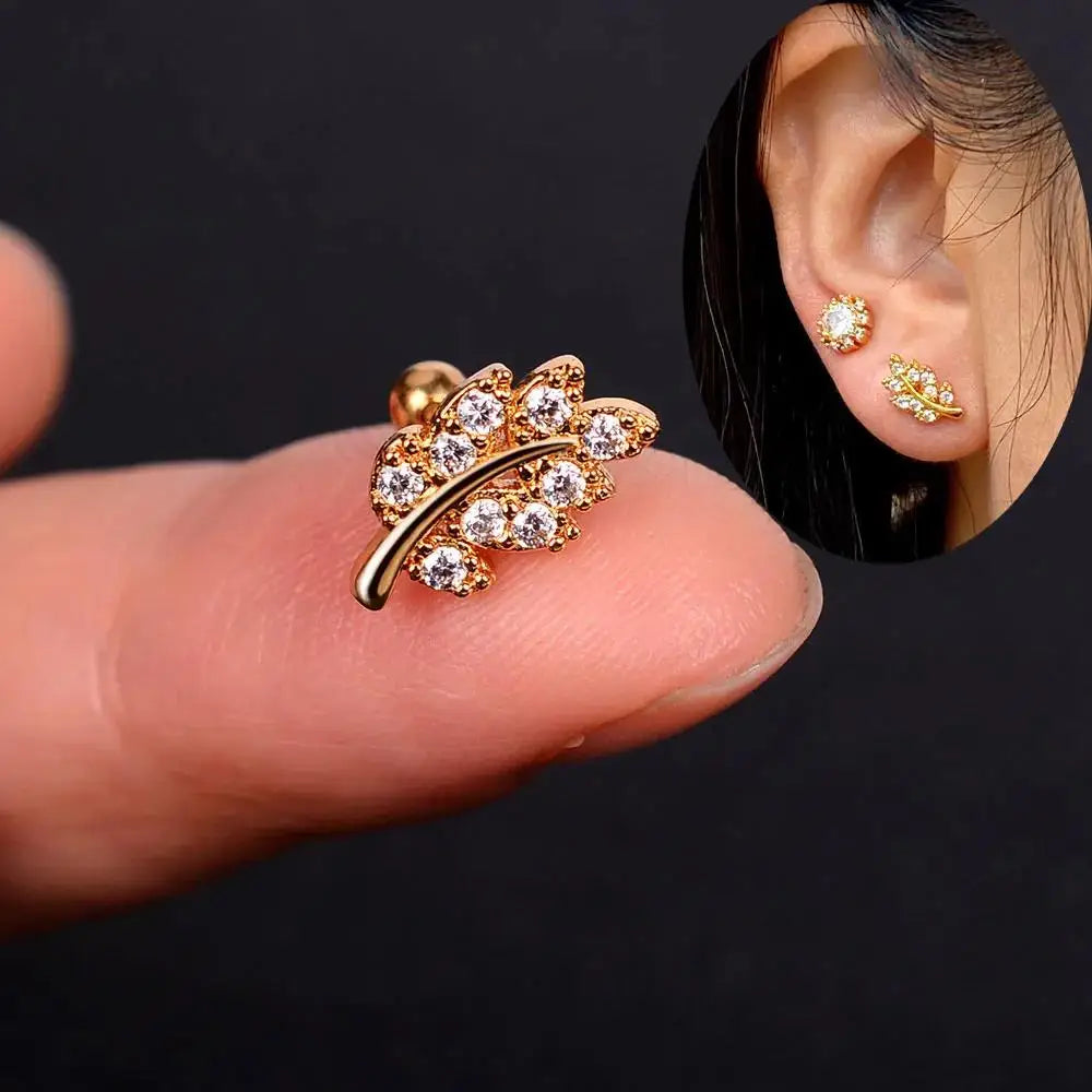 Mini Crystal Stainless Steel studs
