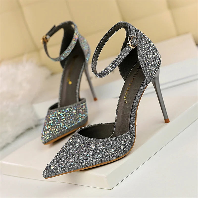 High Heels Crystal Glitter Rhinestone Sandals