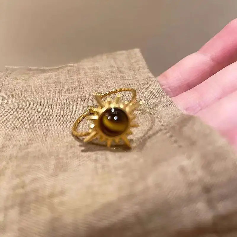Vintage Brown Stone Rings