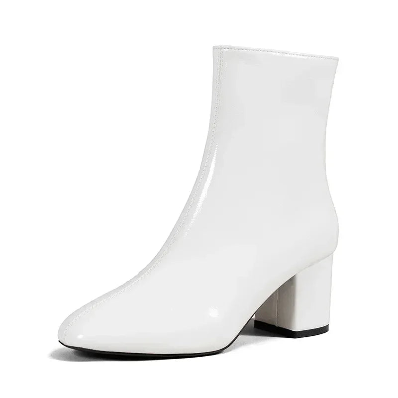 White Ankle Boots for Women