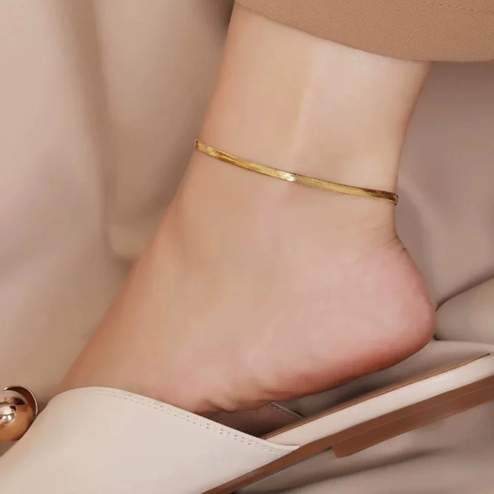 Snake Chain Stainless Steel Anklet