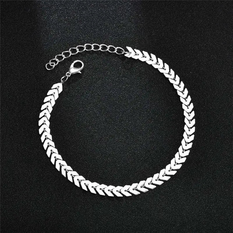 2PCS Fashion Retro Pearl Anklet  Set