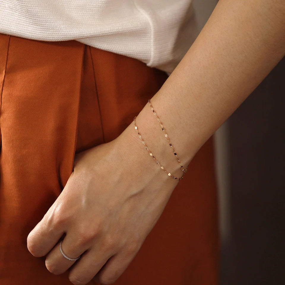 Adjustable Bracelet Stainless Steel Gold Plated