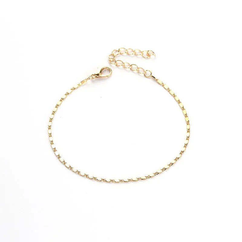 2PCS Fashion Retro Pearl Anklet  Set