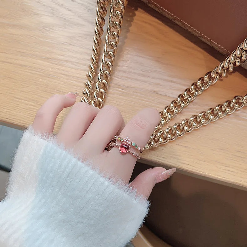 Korean Crystal Rings