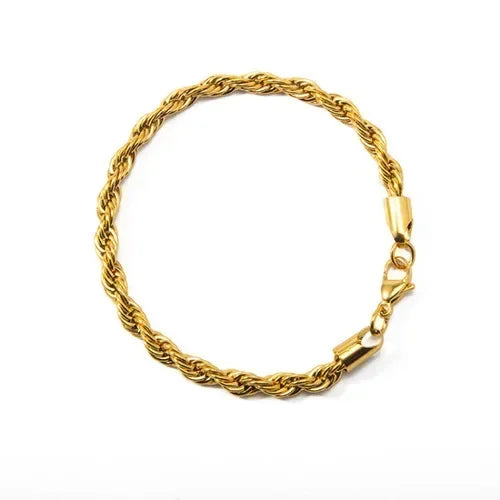 Gold stainless steel bracelet