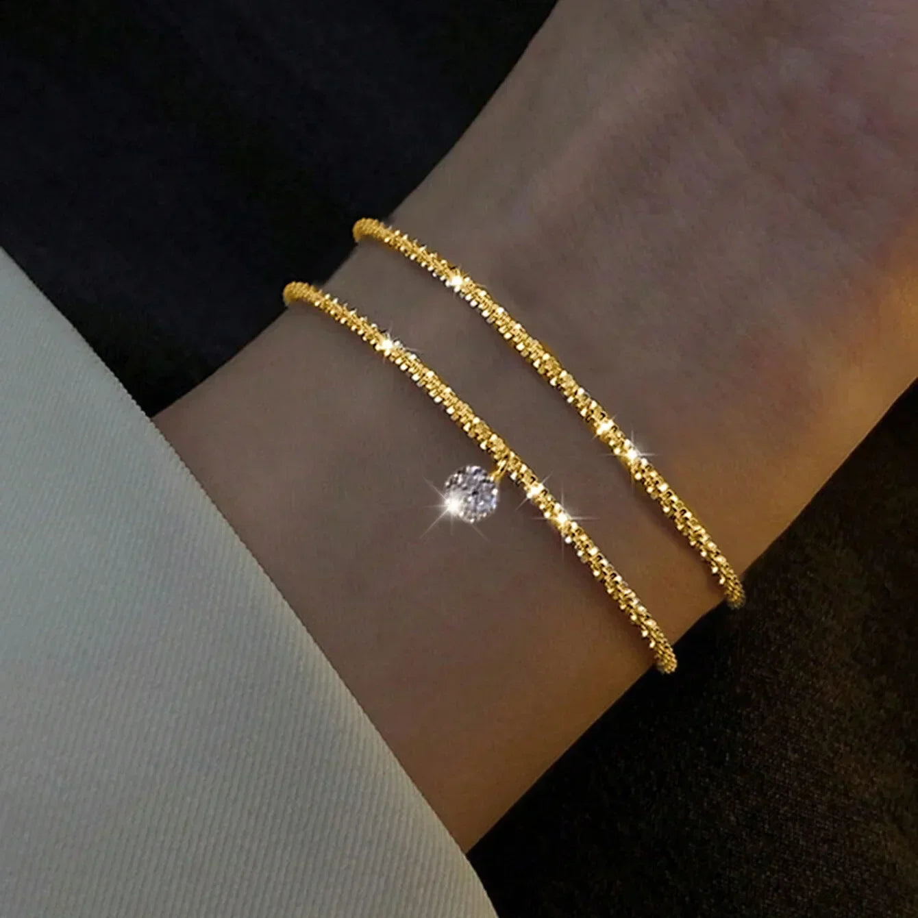 Gold stainless steel bracelet