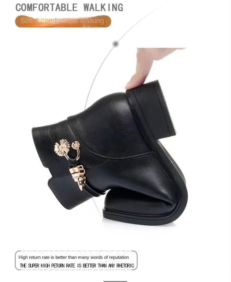 Winter Warm Leather Boots