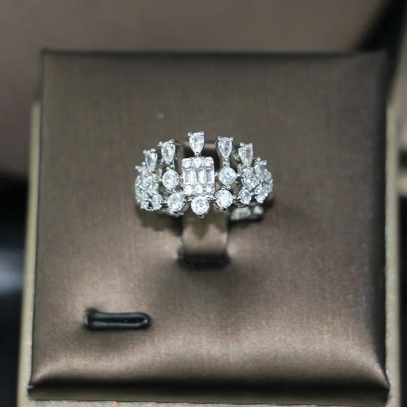 Zircon 3A Necklace Earrings set
