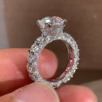 Copper Inlaid Zircon Ring