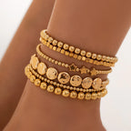 Beach Beaded Stretch Anklet