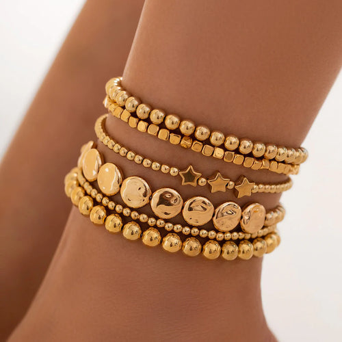 Beach Beaded Stretch Anklet