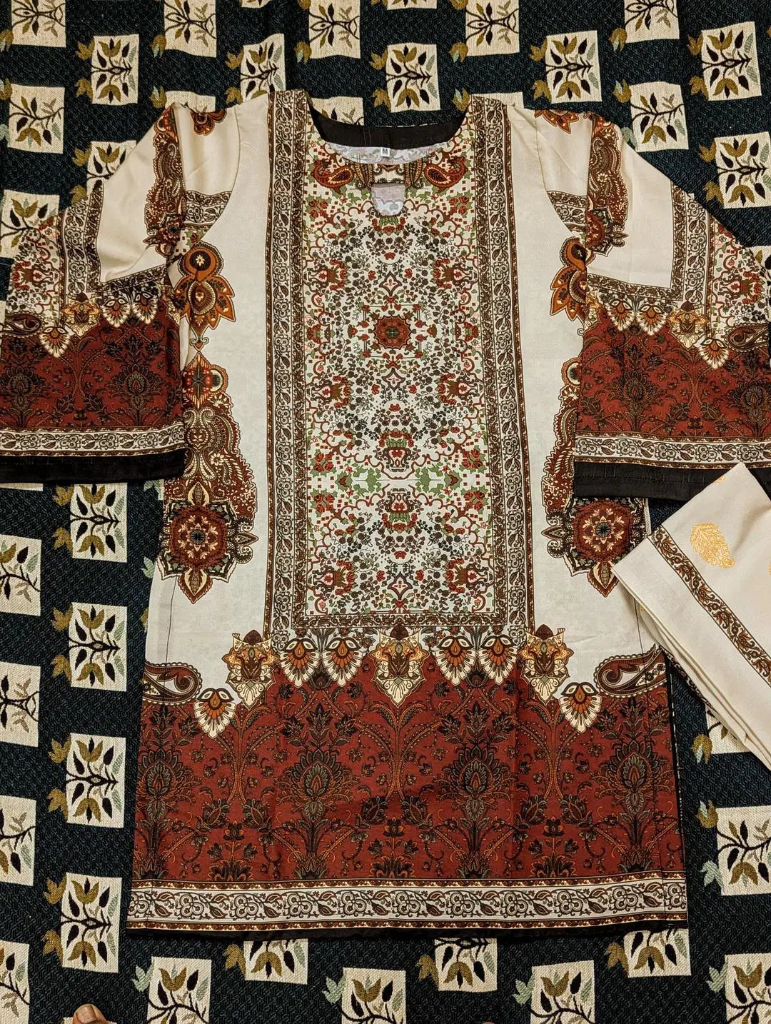 Stitched Lawn with Digital Print