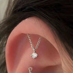 Water Drop Zircon Ear Studs